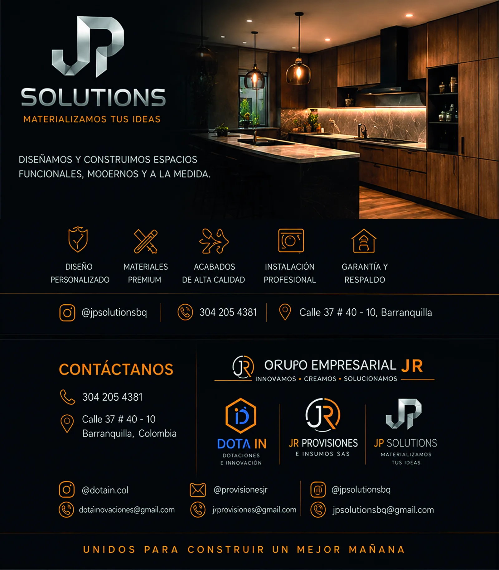 Referencia visual de cocina integral moderna